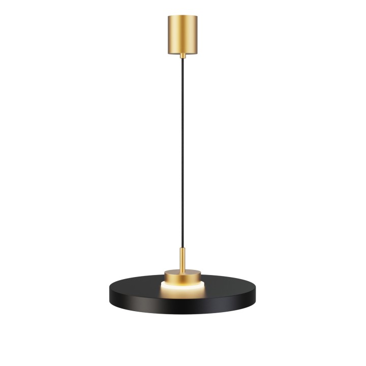 Lámpara colgante Carmen latón/negro Ø40cm- Sulion