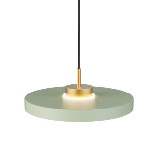 Lámpara colgante Carmen latón/verde Ø40cm- Sulion