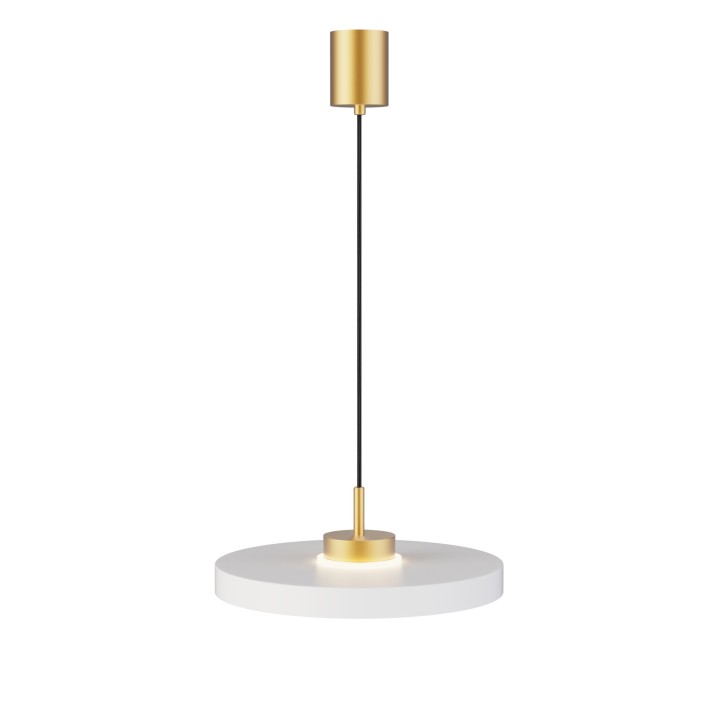 Lámpara colgante Carmen latón/blanco Ø40cm- Sulion