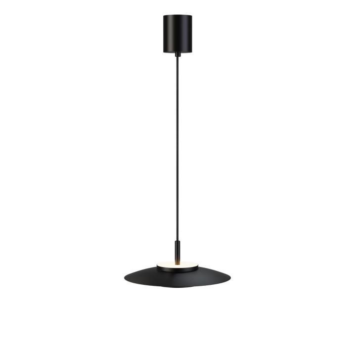 Lámpara colgante Valentina negro/negro Ø30cm- Sulion