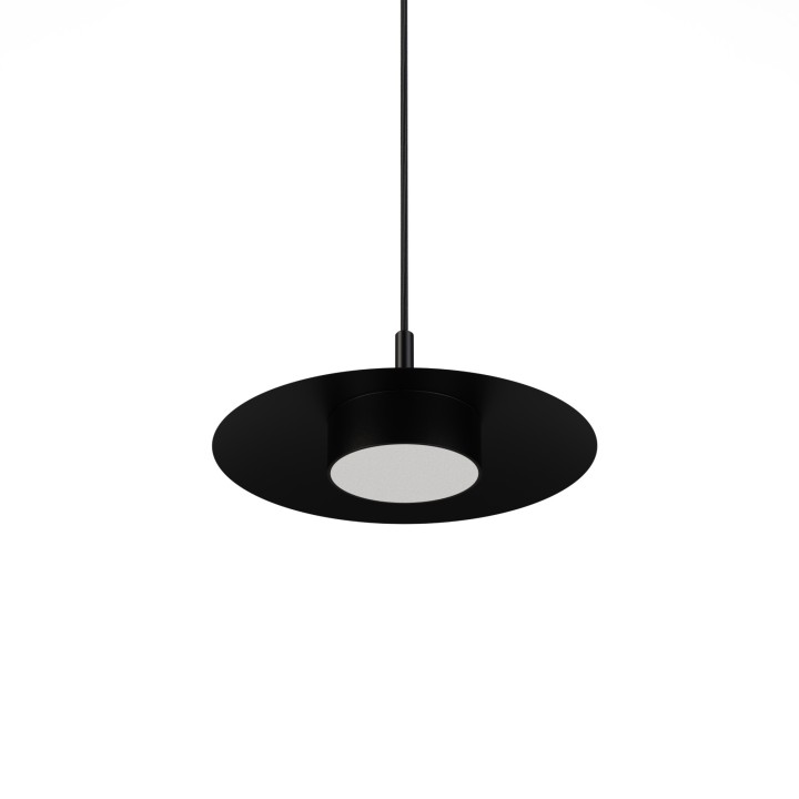 Lámpara colgante Valentina negro/negro Ø30cm- Sulion