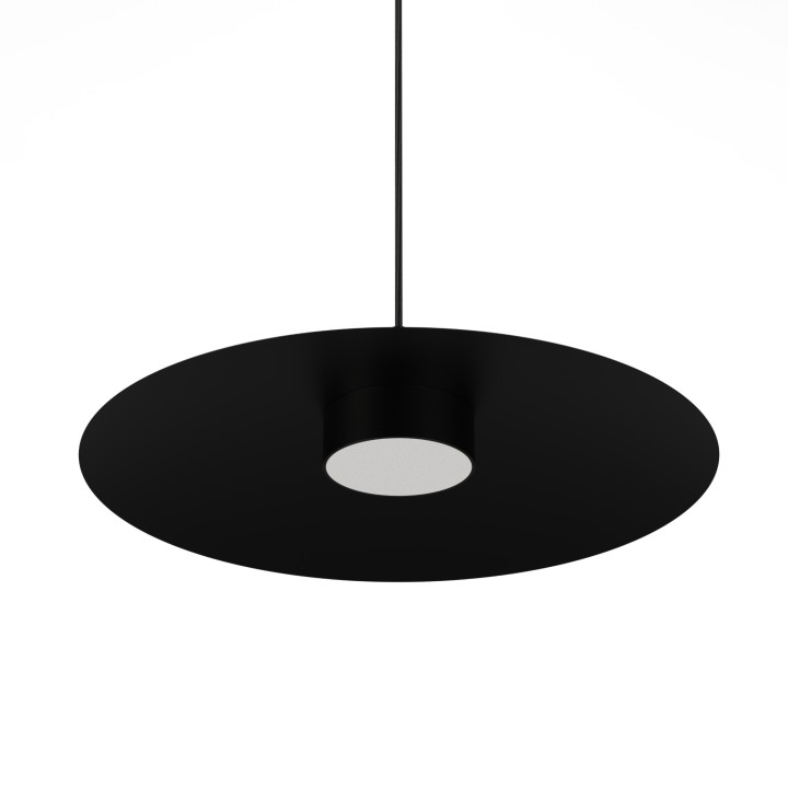 Lámpara colgante Valentina negro/negro Ø50cm- Sulion