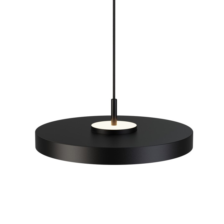 Lámpara colgante Valentina negro/negro Ø40cm- Sulion