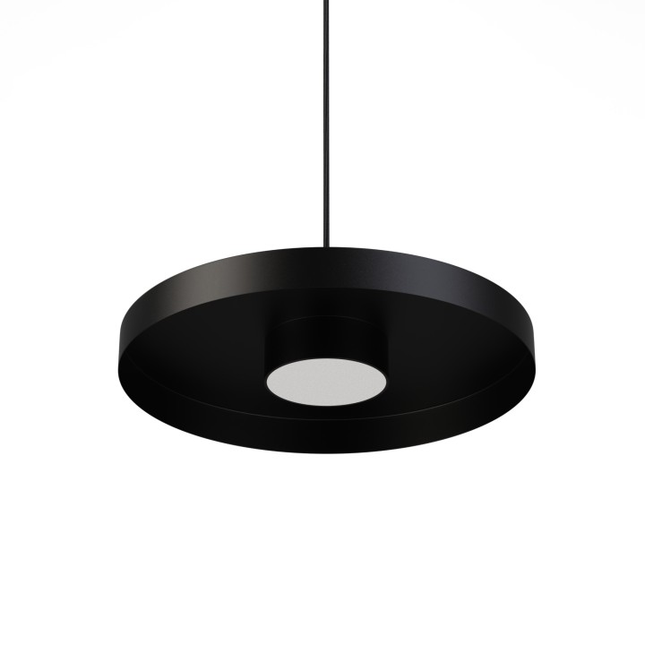 Lámpara colgante Valentina negro/negro Ø40cm- Sulion