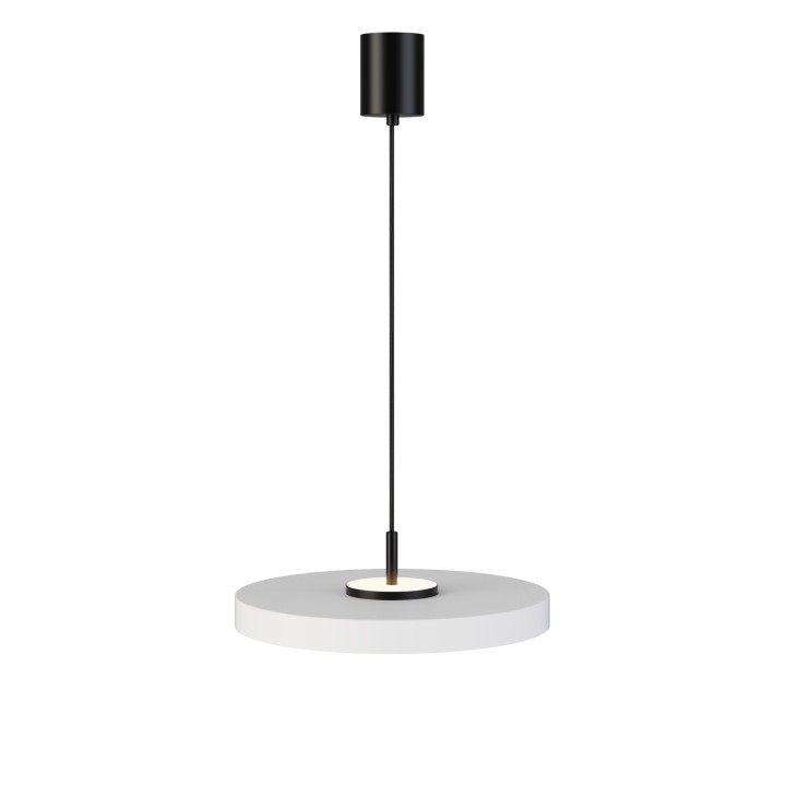 Lámpara colgante Valentina negro/blanco Ø40cm- Sulion