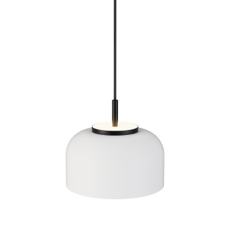 Lámpara colgante Valentina negro/blanco Ø25cm- Sulion