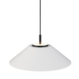 Lámpara colgante Valentina negro/blanco Ø45cm- Sulion
