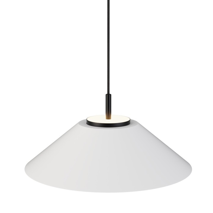 Lámpara colgante Valentina negro/blanco Ø45cm- Sulion