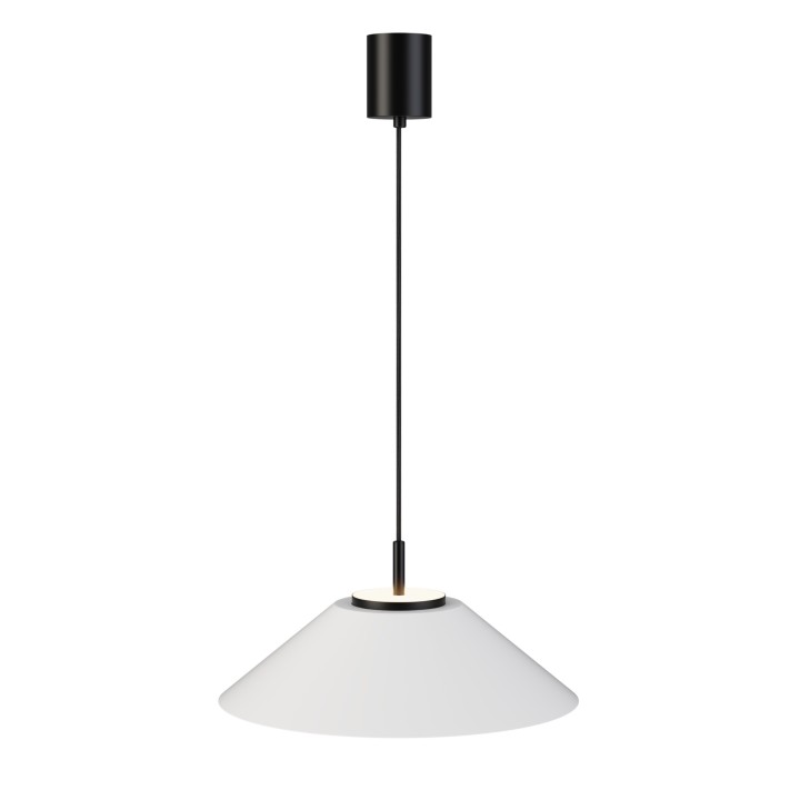 Lámpara colgante Valentina negro/blanco Ø45cm- Sulion