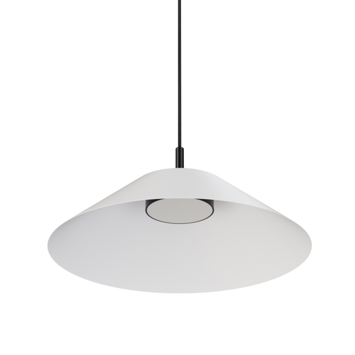 Lámpara colgante Valentina negro/blanco Ø45cm- Sulion