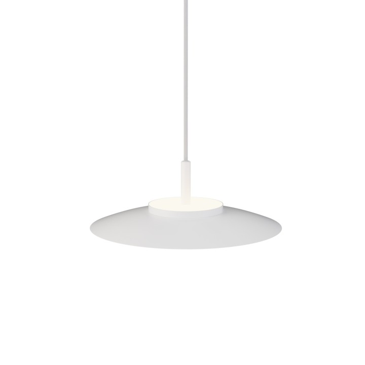 Lámpara colgante Valentina blanco/blanco Ø30cm- Sulion