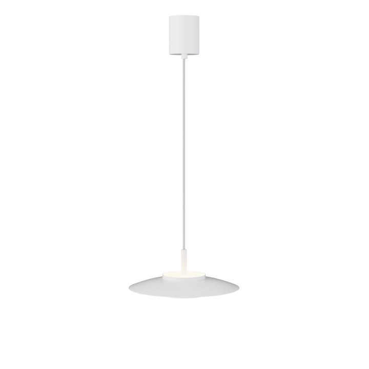 Lámpara colgante Valentina blanco/blanco Ø30cm- Sulion