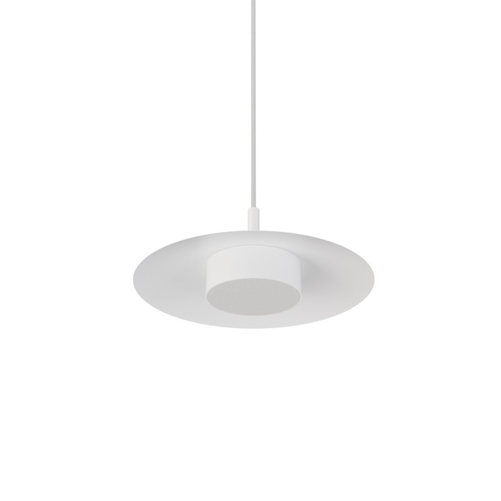 Lámpara colgante Valentina blanco/blanco Ø30cm- Sulion