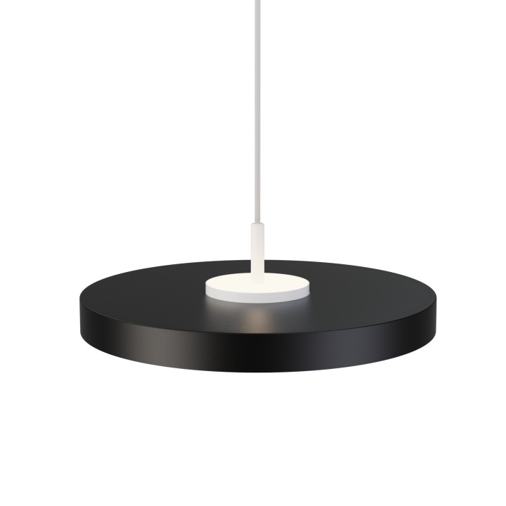 Lámpara colgante Valentina blanco/negro Ø40cm- Sulion