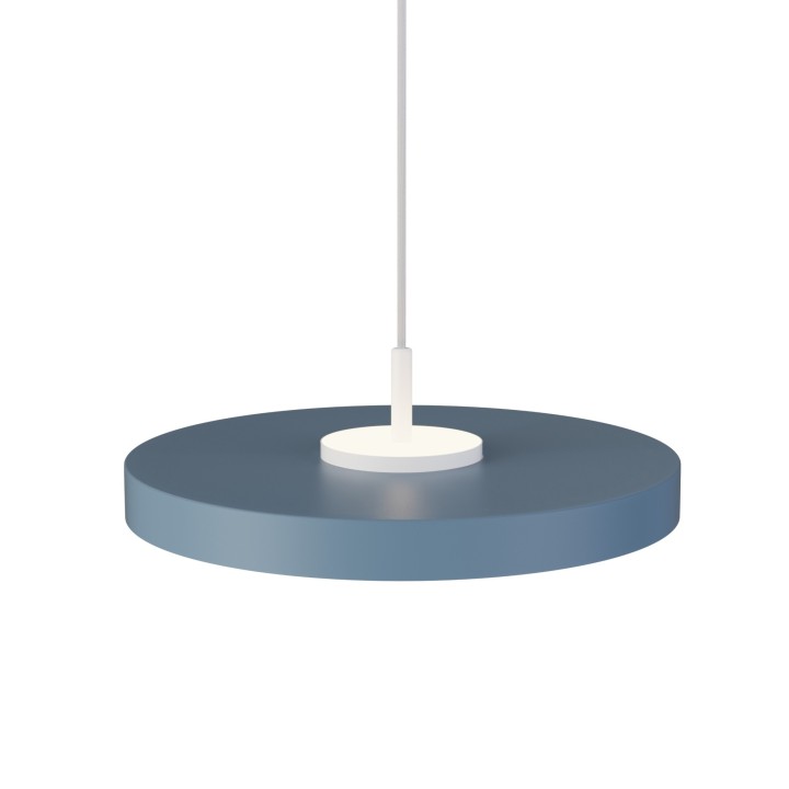 Lámpara colgante Valentina blanco/azul Ø40cm- Sulion