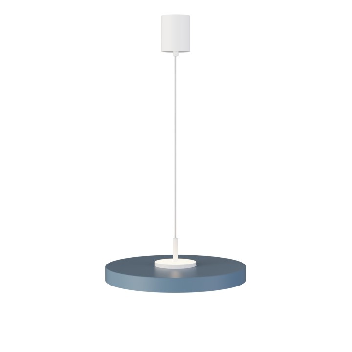 Lámpara colgante Valentina blanco/azul Ø40cm- Sulion