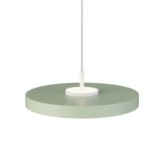 Lámpara colgante Valentina blanco/verde Ø40cm- Sulion
