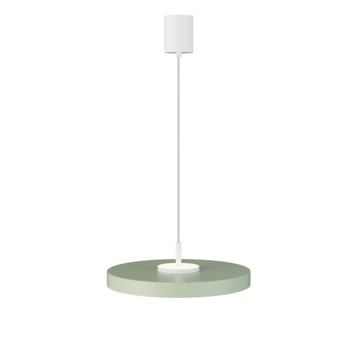 Lámpara colgante Valentina blanco/verde Ø40cm- Sulion