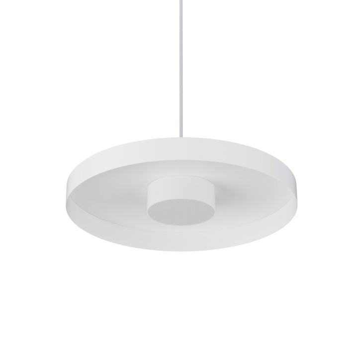 Lámpara colgante Valentina blanco/blanco Ø40cm- Sulion