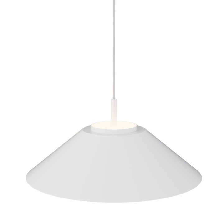 Lámpara colgante Valentina blanco/blanco Ø45cm- Sulion
