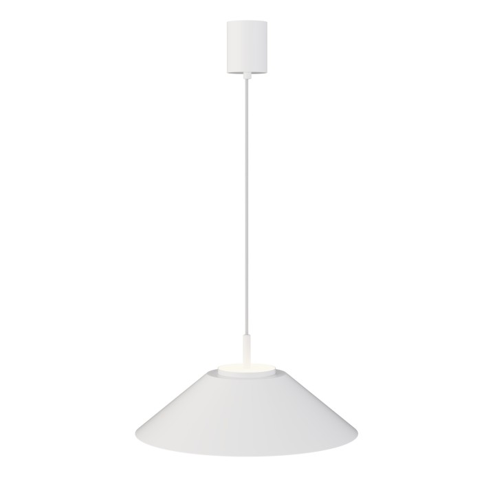 Lámpara colgante Valentina blanco/blanco Ø45cm- Sulion
