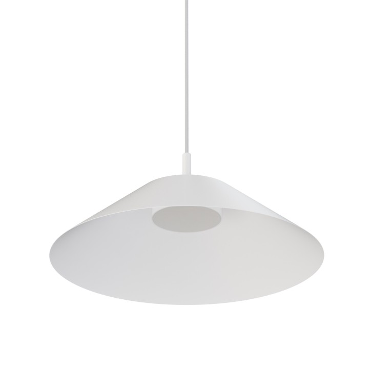 Lámpara colgante Valentina blanco/blanco Ø45cm- Sulion