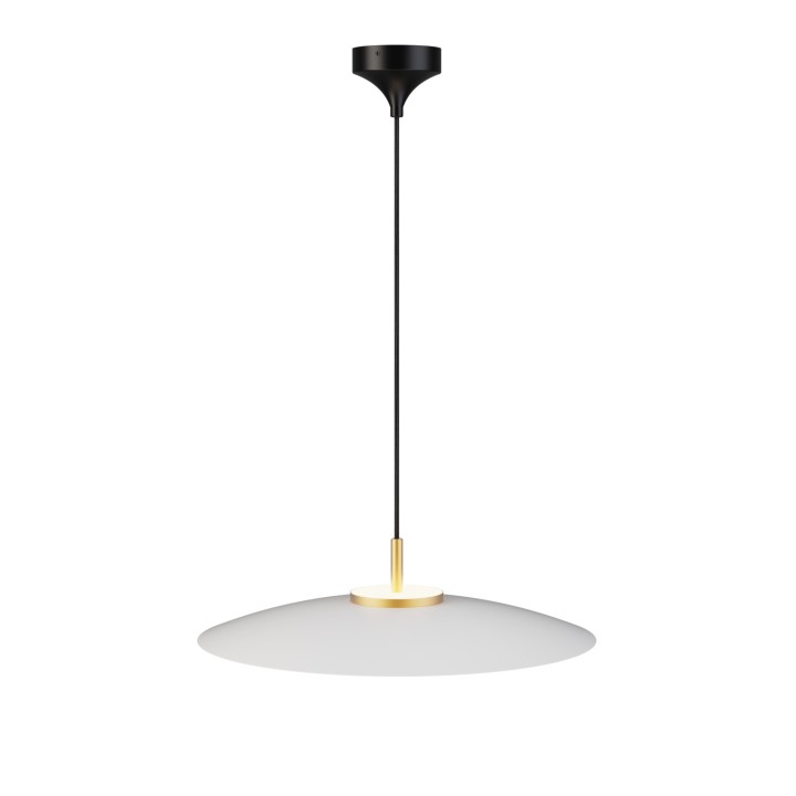 Lámpara colgante Valentina latón/blanco Ø50cm- Sulion