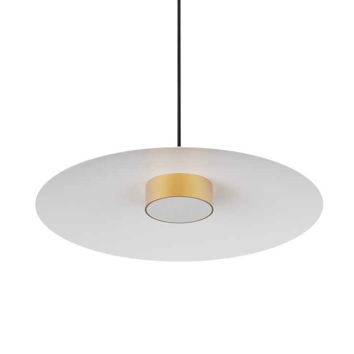 Lámpara colgante Valentina latón/blanco Ø50cm- Sulion