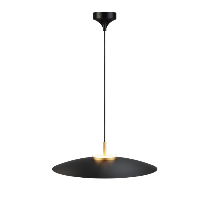 Lámpara colgante Valentina latón/negro Ø50cm- Sulion