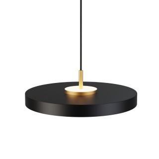 Lámpara colgante Valentina latón/negro Ø40cm- Sulion