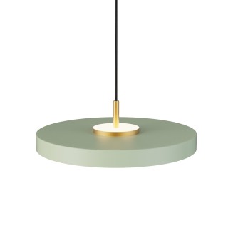 Lámpara colgante Valentina latón/azul Ø40cm- Sulion