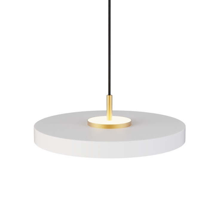 Lámpara colgante Valentina latón/blanco Ø40cm- Sulion
