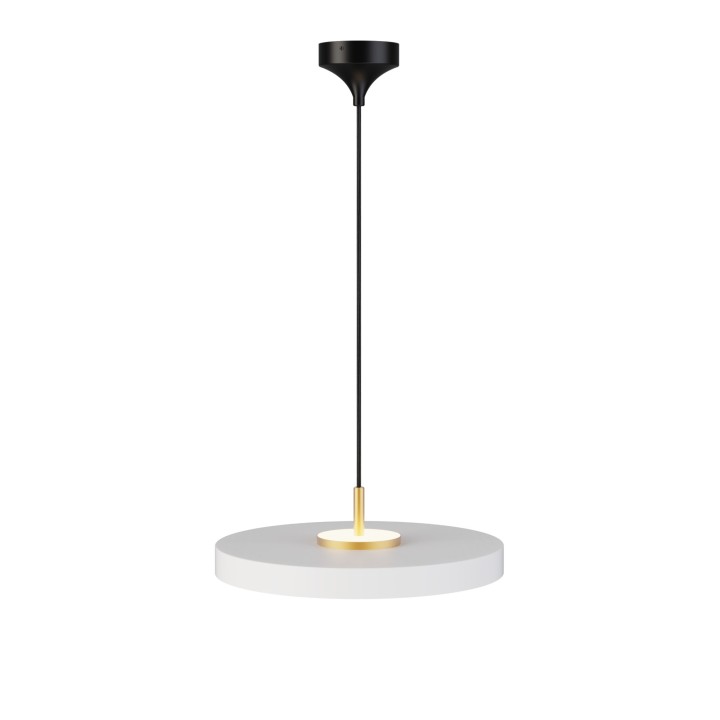 Lámpara colgante Valentina latón/blanco Ø40cm- Sulion