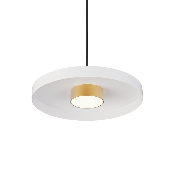 Lámpara colgante Valentina latón/blanco Ø40cm- Sulion