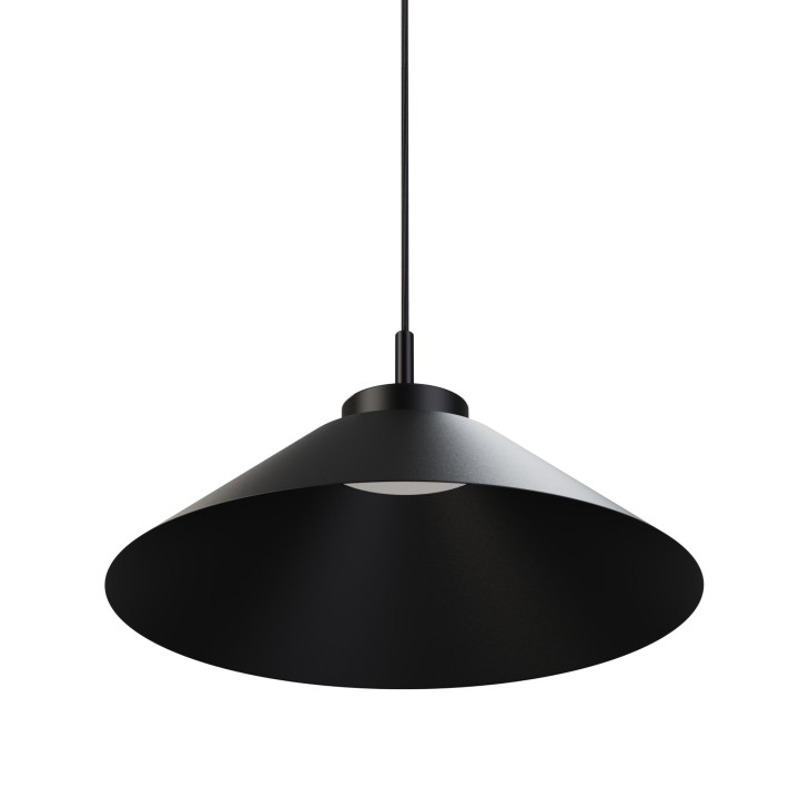 Lámpara colgante Carmen negro/negro Ø45cm- Sulion