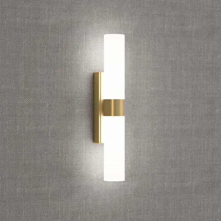 Aplique Iluminaespejo LED Egeo latón IP44 para baño - Sulion