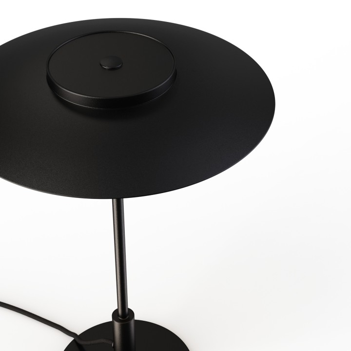Lámpara sobremesa Valentina negro/negro Ø30cm- Sulion