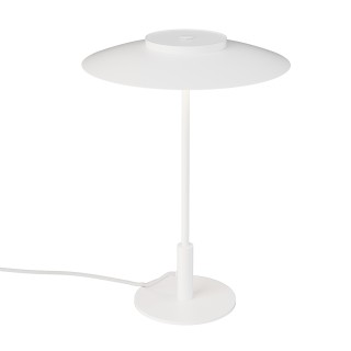 Lámpara sobremesa Valentina blanco/blanco Ø30cm- Sulion