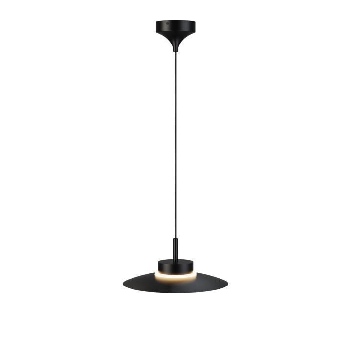 Lámpara colgante Carmen negro/negro Ø30cm - Sulion