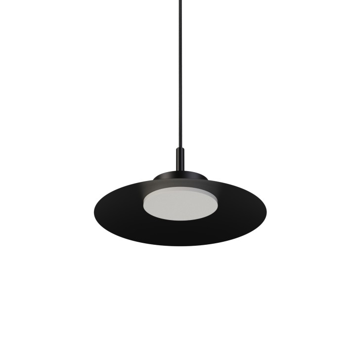 Lámpara colgante Carmen negro/negro Ø30cm - Sulion