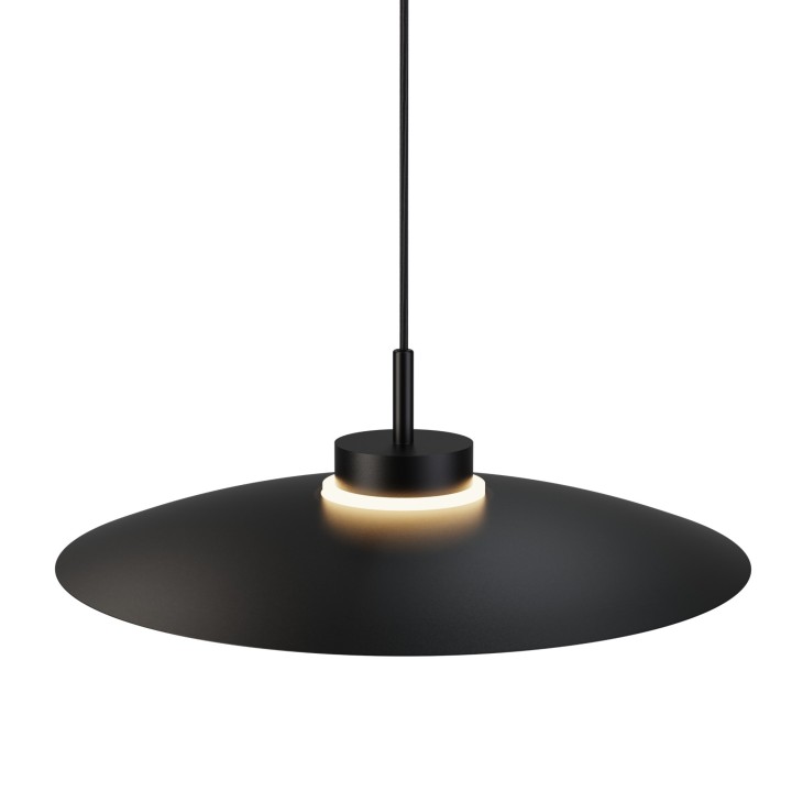 Lámpara colgante Carmen negro/negro Ø50cm- Sulion