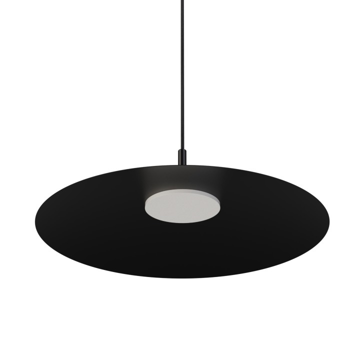 Lámpara colgante Carmen negro/negro Ø50cm- Sulion