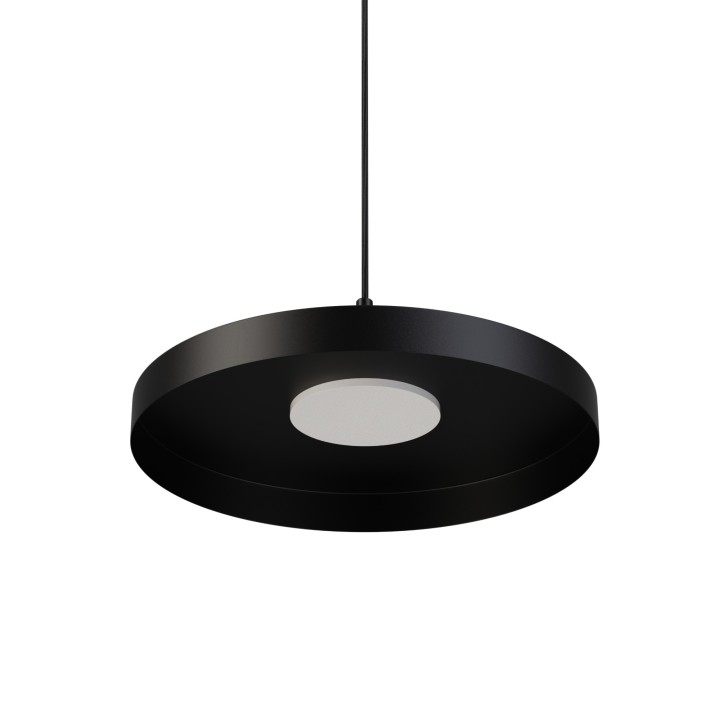 Lámpara colgante Carmen negro/negro Ø40cm- Sulion