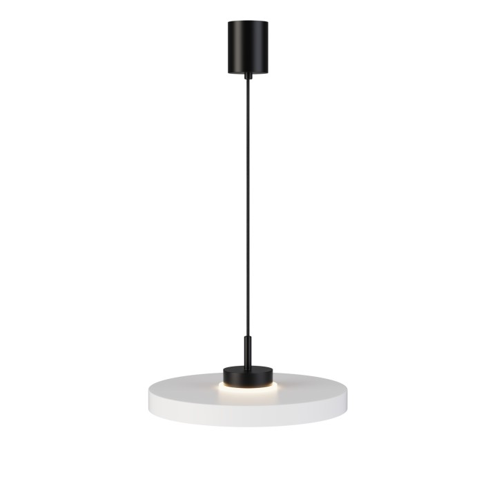 Lámpara colgante Carmen negro/blanco Ø40cm- Sulion