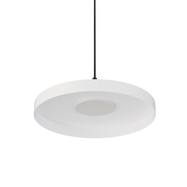 Lámpara colgante Carmen negro/blanco Ø40cm- Sulion