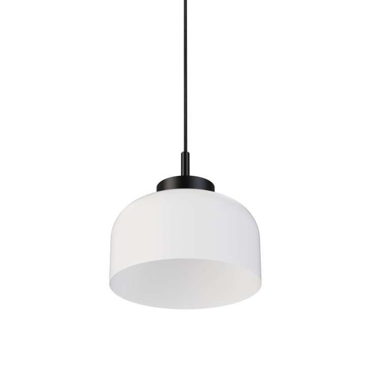 Lámpara colgante Carmen negro/blanco Ø25cm- Sulion