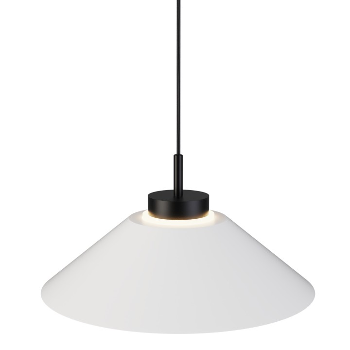 Lámpara colgante Carmen negro/blanco Ø45cm- Sulion