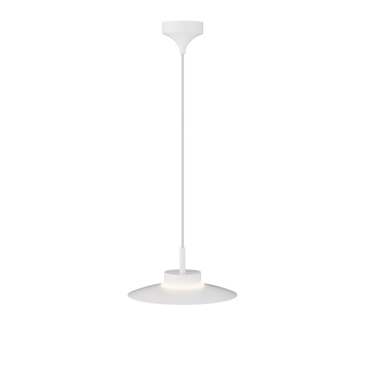 Lámpara colgante Carmen blanco/blanco Ø30cm- Sulion