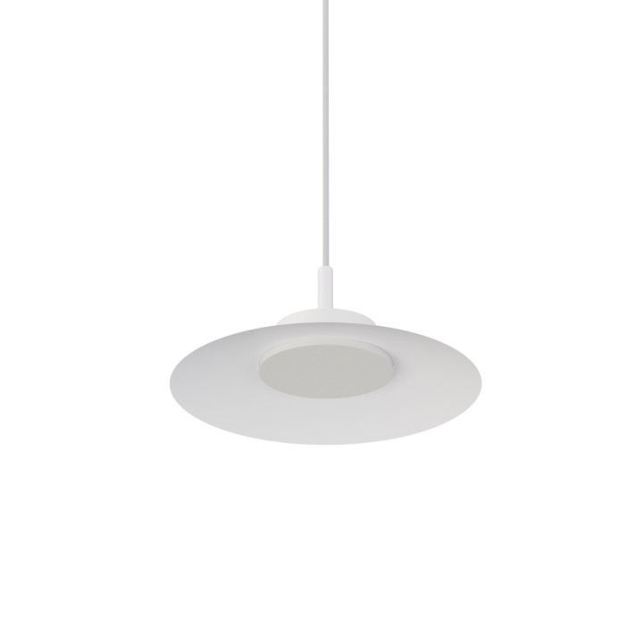 Lámpara colgante Carmen blanco/blanco Ø30cm- Sulion