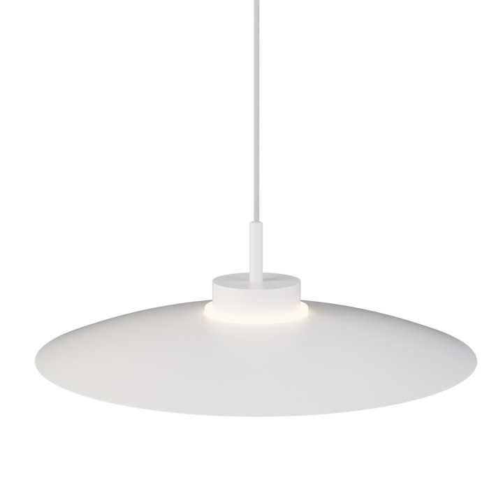 Lámpara colgante Carmen blanco/blanco Ø50cm- Sulion